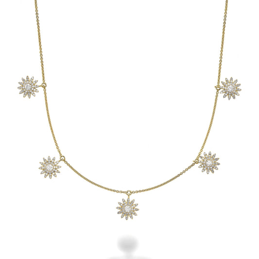 Diamond Sun Necklace