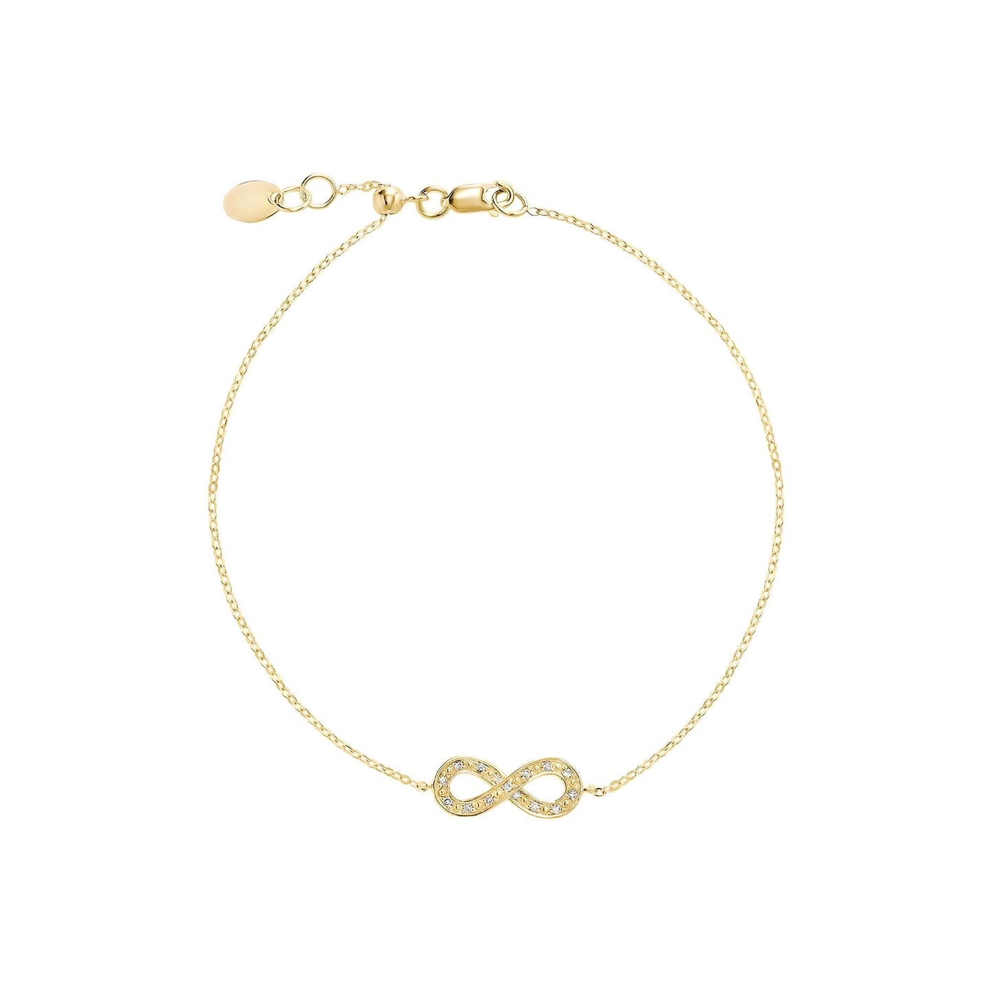 Infinity diamond bracelet